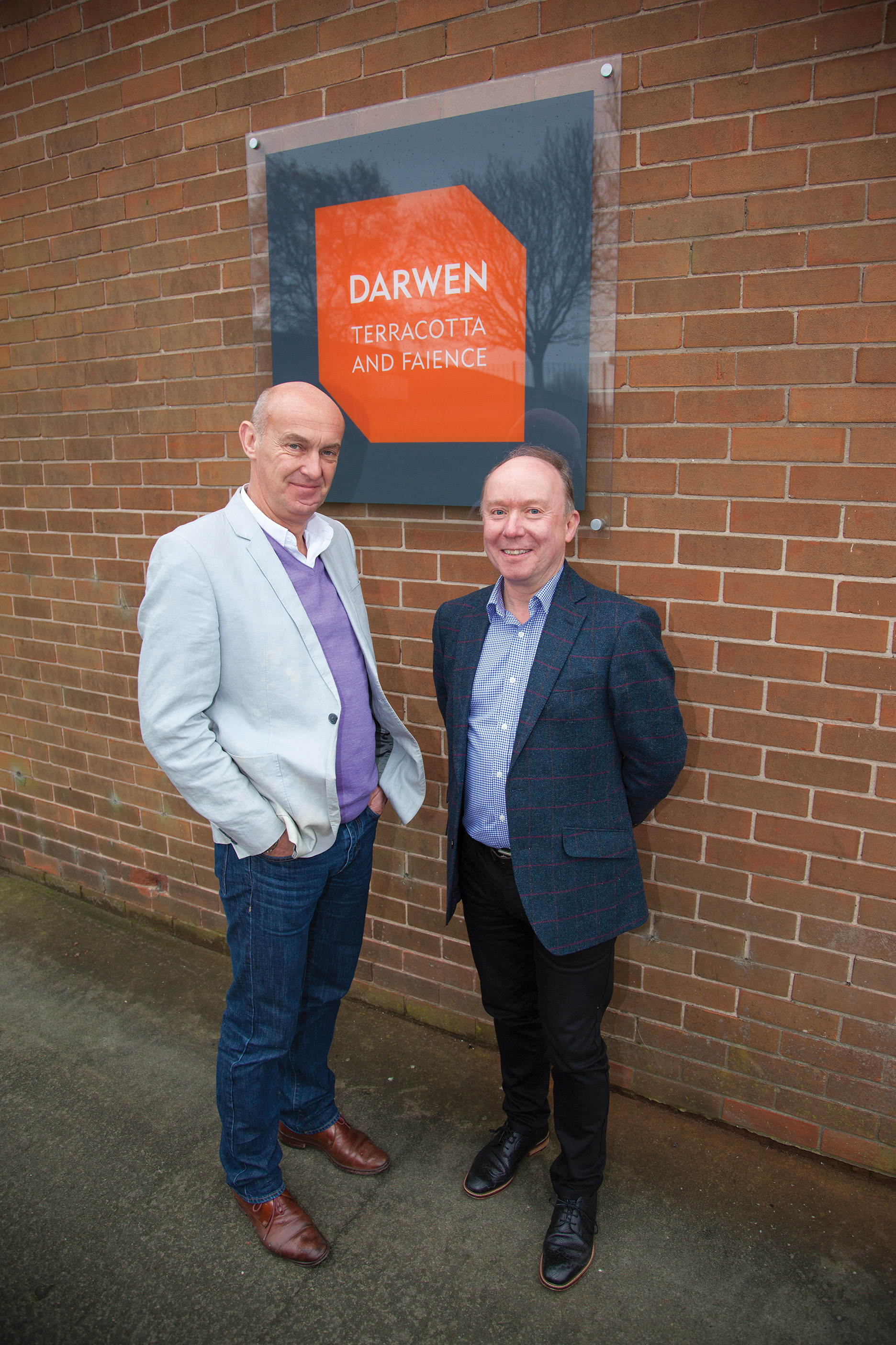 Jon Wilson (left) and Steve Allen have over 50 years combined experience in architectural terracotta and faience manufacture.