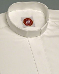 White tunnel clerical shirt